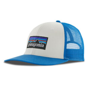 Casquette Patagonia P-6 Logo White W/Vessel Blue