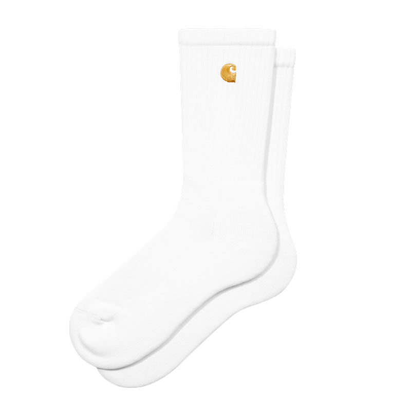 Chaussettes Carhartt Wip Chase White / Gold