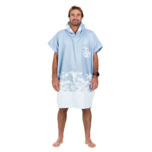 Poncho After Poncho Gradient Bleached Blue