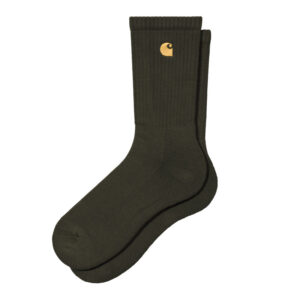 Chaussettes Carhartt Wip Chase Olive / Gold