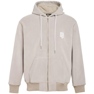 Sweat Pullin Hoodie Zip Sherpa Grey